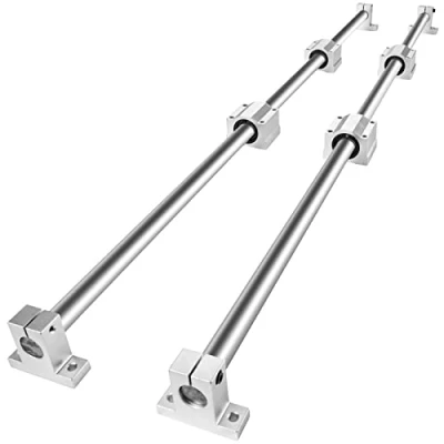 Afbeelding van VEVOR lineaire geleiderailset, SFC20 1200 mm, 2 x geleiderails 39,4 inch/1000 4 SC20 glijblokken, railhouders, rails en machinelagerset
