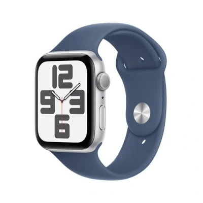 Image de Apple Watch SE 2024 44 mm Argent Bracelet Sport S/M