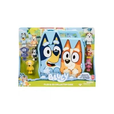 Afbeelding van BLUEY Verzamelkoffer met 8 speelfiguren Deluxe set