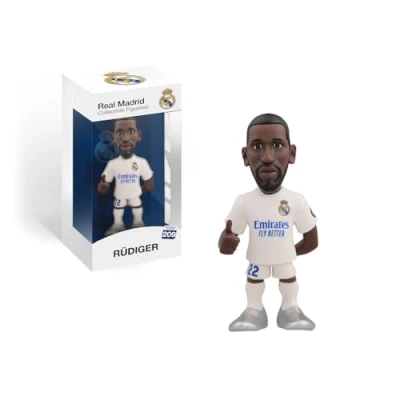 Image de MINIX Collectible Figurines MN18437 Figurine de Rudiger, Real Madrid, à collectionner, 12 cm, idée cadeau pour enfants et adultes, fans football