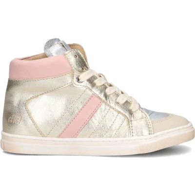 Afbeelding van Clic! 21119 Sneakers Leren Sneaker Meisjes Zilver Maat 28