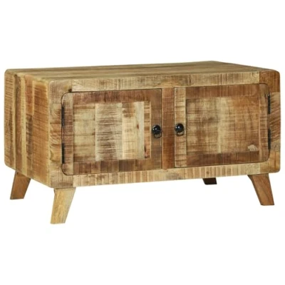Afbeelding van vidaXL Salontafel 80x54x45 cm Massief Hout Ruw Mangohout