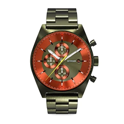 Afbeelding van Detomaso D10 Chronograph Olive Orange 19 40