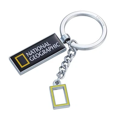 Afbeelding van Troika NAT GEO Logo Keyring Modern 8, 7 centimeter meerkleurig