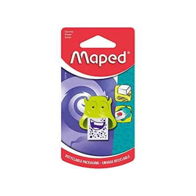 Afbeelding van Maped Monster gum verschillende designs, kleuren, 1 stuk (1 verpakking)