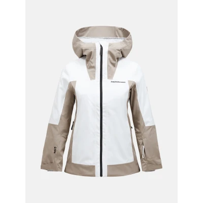 Afbeelding van Peak Performance Rider Winterjas Dames Offwhite Avid Beige M Wit Ski Jassen