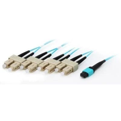Image de Equip MTP SC 50 125μm 3.0m, 3 m, OM4, MTP, 4x SC, Cyan