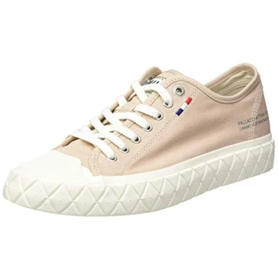 Afbeelding van PALLADIUM Palla ACE CVS Heren Sneakers Schoenen Canvas Beige 77014 278 M Maat EU 44 UK 9.5