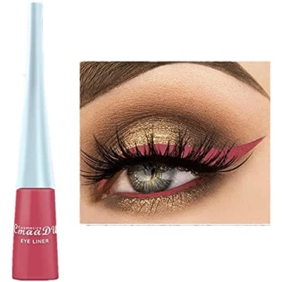 Afbeelding van vloeibare eyeliner in 10 kleuren sneldrogende matte eyeliner, duurzame waterdichte gel gekleurde kleurloze sterk gepigmenteerd, watermeloen