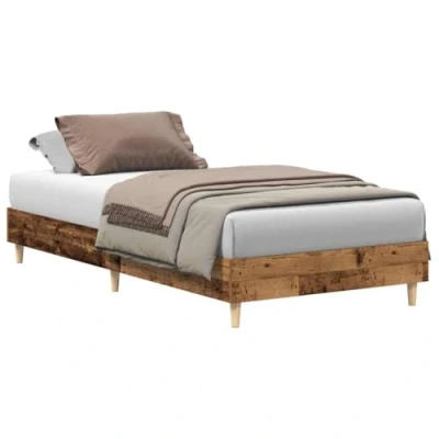 Afbeelding van vidaXL Bedframe zonder matras 90x190 cm spaanplaat bewerkt hout