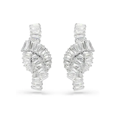 Afbeelding van Swarovski Dames Oorbellen Transparant &amp; Zilver