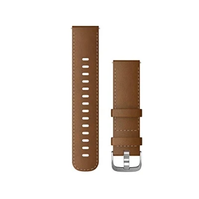 Afbeelding van Quick release polsband 22mm Leer Bruin