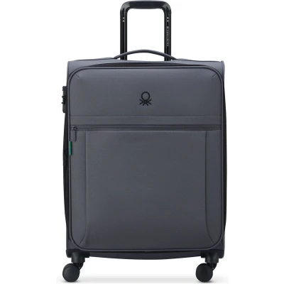Afbeelding van Delsey Paris x United Colors of Benetton 4 wiel trolley 65 cm uitbreidingsplooi zwart