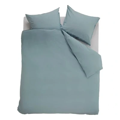 Afbeelding van Ambiante Cotton Uni dekbedovertrek Lits Jumeaux 240x200/220 Blauw