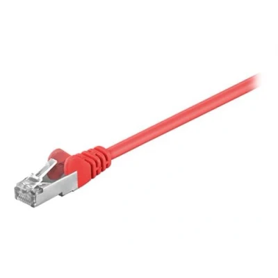 Image de goobay Câble réseau RJ 45 (M) pour 1.5 m paire torsadée écrantée (F/UTP) CAT 5e moulé, sans crochet rouge