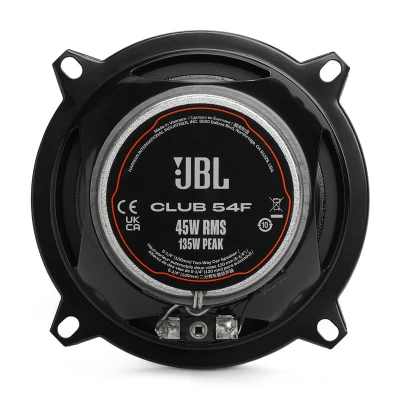Afbeelding van JBL Club 54F Autospeakers 5,25 Inch (130mm) 2 weg Coaxiaal 135W Piek / 45W RMS Set van