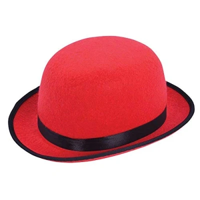 Afbeelding van Bristol Novelty BH637 Melone hoed, uniseks, rood, Eén maat