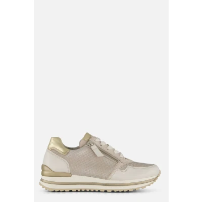 Afbeelding van Gabor Comfort Sneakers laag, Dames, Maat: 39, Beige/off white/platin Schoenen