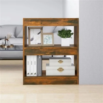 Afbeelding van vidaXL Boekenkast/kamerscherm 60x30x72 cm gerookt eikenkleurig
