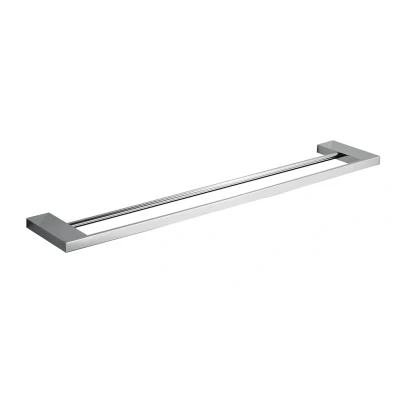 Afbeelding van Wiesbaden Eris dubbele handdoekrek 60cm chroom