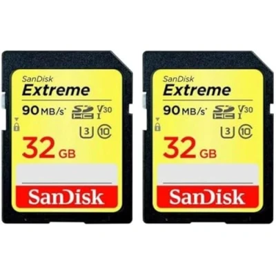Afbeelding van SanDisk Extreme PLUS 32GB SDHC 100MB/s UHS I 2pk