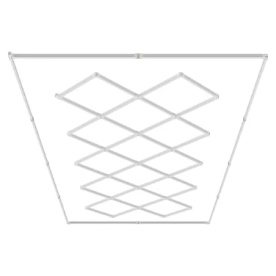 Image de VEVOR Lampe Garage LED 14 Carrés 88000 lm Plafonnier Atelier Éclairage Lumineux