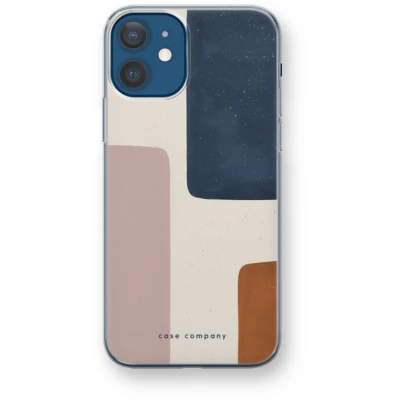 Afbeelding van Case Company® hoesje geschikt voor iPhone 12 mini Geo #5 Soft Cover Telefoonhoesje Bescherming aan alle Kanten en Schermrand