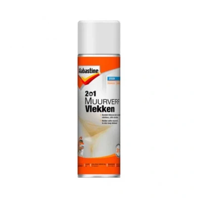 Afbeelding van Alabastine 2in1 Muurverf Vlekken 500ml spuitbus voor binnen