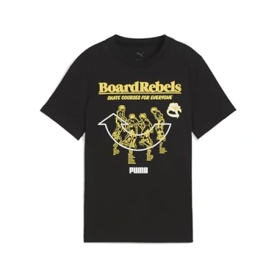 Afbeelding van Mid 90s T shirt met print voor Heren, Zwart, Maat 11 12Y PUMA