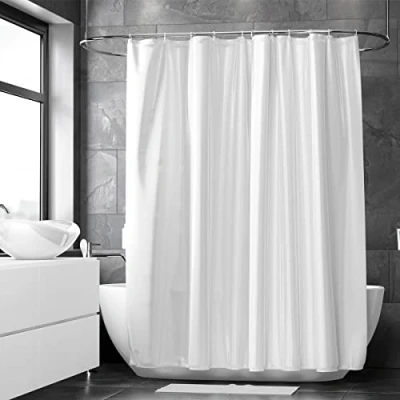 Afbeelding van Loti Living Douchegordijn Anti Schimmel Wit Inclusief ringen Waterdicht Polyester 180x200 cm