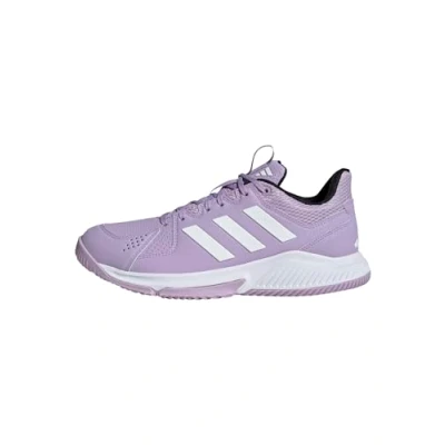 Afbeelding van adidas Court Flight Shoes damesschoenen, Poeder Plum/Ftwr Wit/Core Zwart, 38 EU