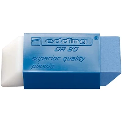 Afbeelding van Gum DR20 wit blauw van Edding