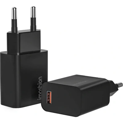 Afbeelding van imoshion USB A Oplader Adapter Snellader 18 Watt Fast Charger Lader Zwart