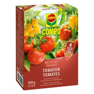 Afbeelding van COMPO Tomaten Meststof directe en lange werking 6 maanden voor een rijke oogst zuiver aroma doos 850 g