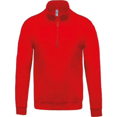 Afbeelding van Kariban Sweater met ritskraag K478 Red