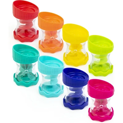 Afbeelding van Sassy Badspeeltje Baby en Peuter Regenstaaf / Regenmaker Waterdouche Stapelbaar Set van 8 stuks Rain Barrels Connecting Tubes