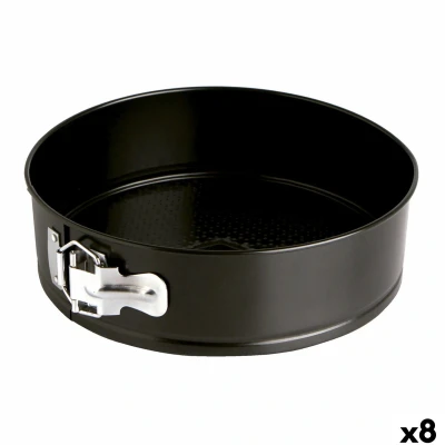 Afbeelding van Bakvorm Quid Sweet Grey Zwart Metaal 24 x 6,8 cm (8 Stuks)