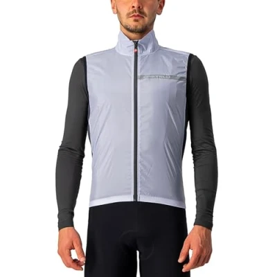 Afbeelding van Windvest Castelli Squadra Stretch maat Xxl Zilver