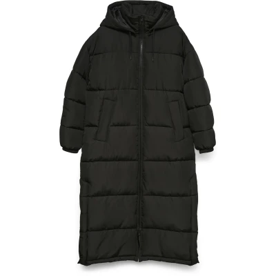 Afbeelding van Vero Moda Vmklea LONG NOOS Wintermantel, Dames, Maat: XXL, Black
