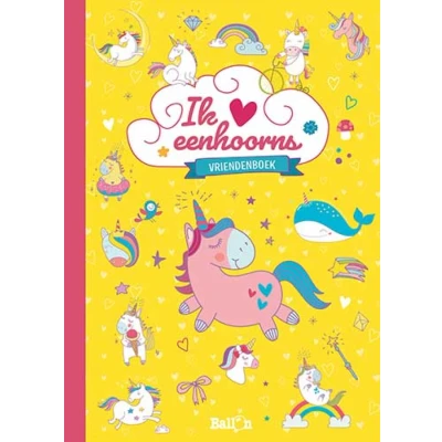 Afbeelding van Uitgeverij ballon vriendenboek eenhoorns
