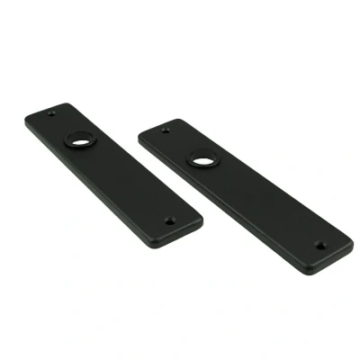 Afbeelding van Ami Kortschild rechthoekig 180x41x6mm blind aluminium gitzwart