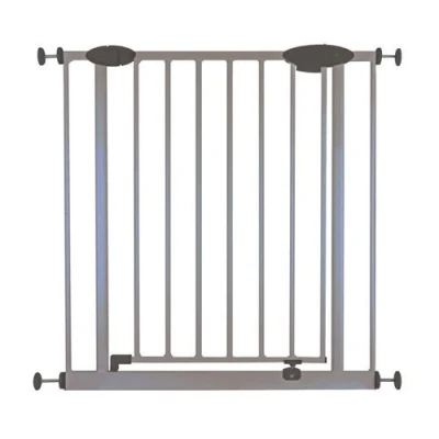 Image de NIDALYS Barriere ROMEO Metal Portillon Sans percage 73 81cm Gris