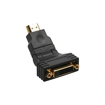 Afbeelding van HDMI (m) DVI I Dual Link (v) adapter / draaibaar