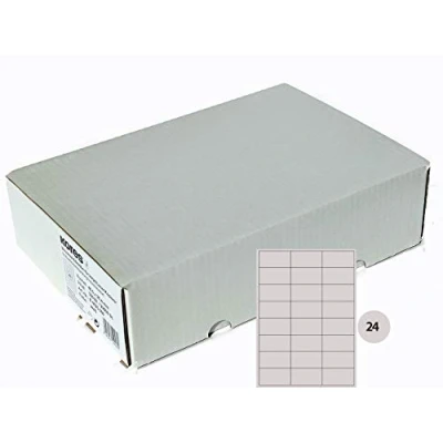 Afbeelding van Kores Universele etiketten, zelfklevend, rechthoekig, 500 vellen, wit, met 70 x 37 mm