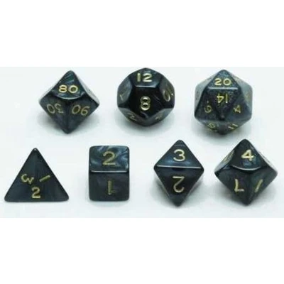 Afbeelding van HOT Games Dobbelstenen Set Grijs marmer/parelmoer