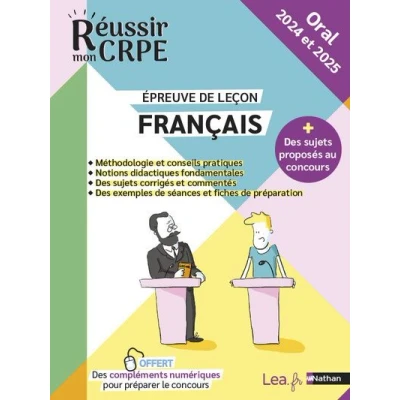 Image de Epreuve orale Leçon Français CRPE 2024 et 2025
