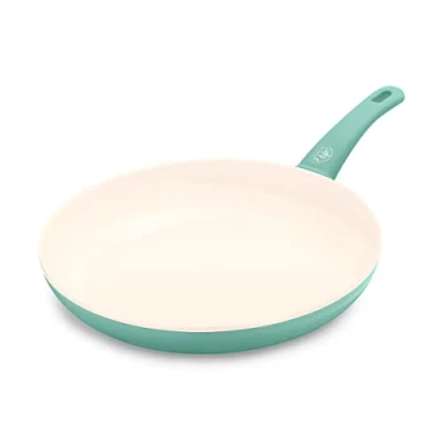 Afbeelding van GreenLife Soft Grip Braadpan met antiaanbaklaag, 30 cm, van gezond keramiek, PFAS vrij, afwasmachinebestendig, ovenvast, turquoise