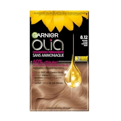 Afbeelding van Garnier Olia Haarverf, 8.12, lichtblond, asblond, 120 g