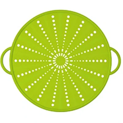 Afbeelding van Emsa Smart Kitchen spatdeksel, zeef, siliconen, 21 cm, antraciet
