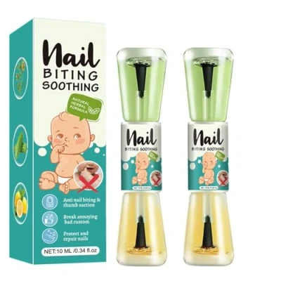 Afbeelding van 2 stuks nagelbijtstops voor kinderen en volwassenen stop de afschrikbehandeling van nagellak bitter water nagels natuurlijke tegen nagelkauwen,